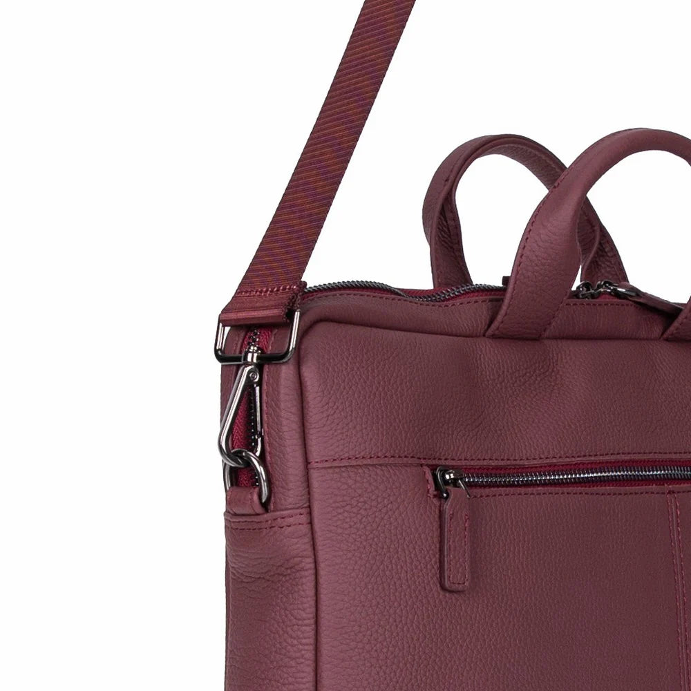 Legendary Leather Business Briefcase / Laptop Case 13" with Suitcase