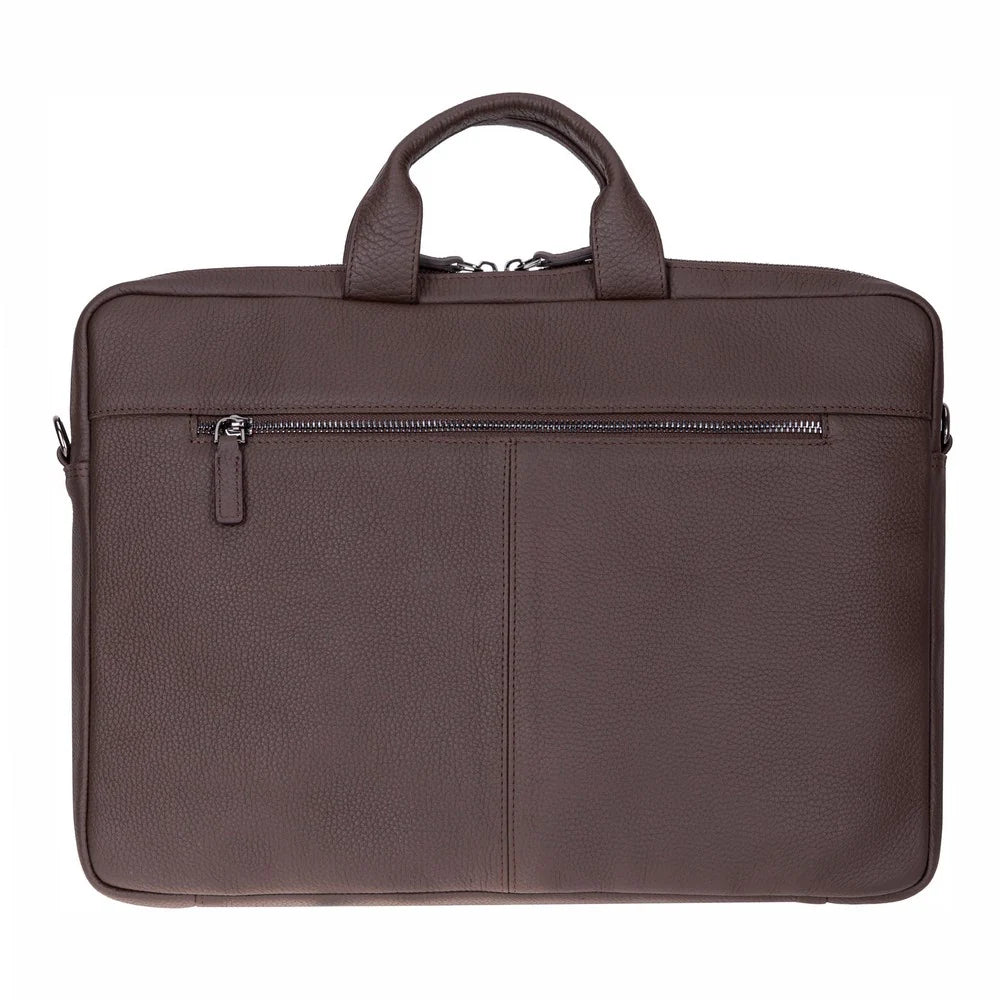Legendary Leather Business Briefcase / Laptop Case 13" with Suitcase