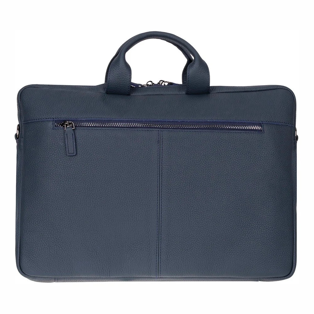 Legendary Leather Business Briefcase / Laptop Case 13" with Suitcase
