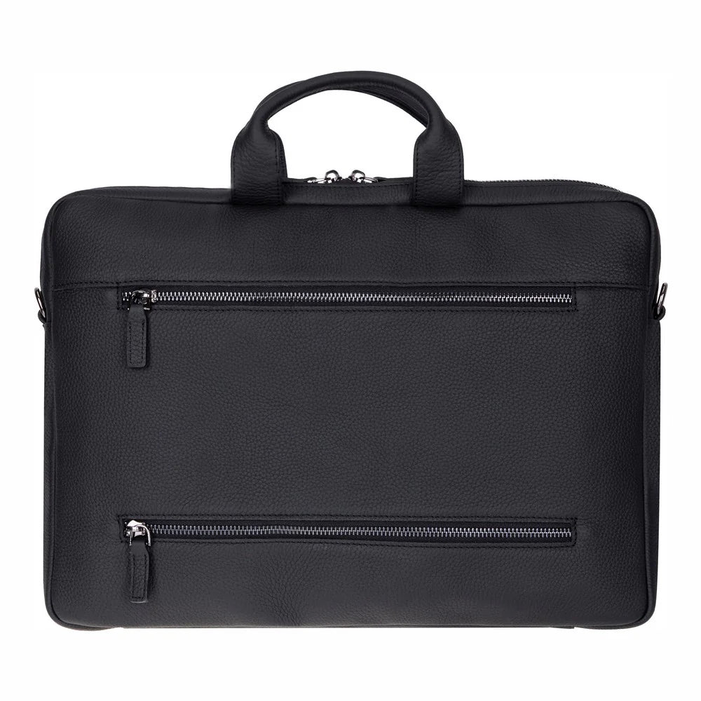 Legendary Leather Business Briefcase / Laptop Case 13" with Suitcase