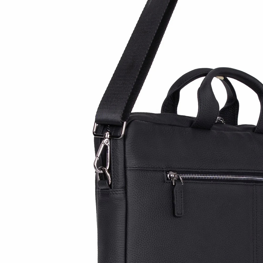 Legendary Leather Business Briefcase / Laptop Case 13" with Suitcase