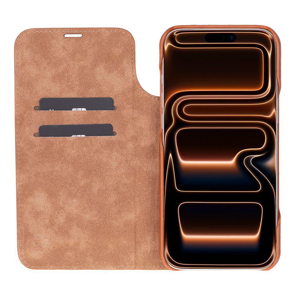 Sonat Leather iPhone 17 Pro Max Folio Case