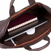 Legendary Leather Business Briefcase / Laptop Case 13" with Suitcase