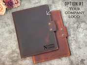 75 Units x Custom Engraved Portfolios (lined notepad + pen + gift box + intl shipping included)