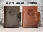 10 units Personalized Leather Journal + Gift Box + Pen and 15 units Personalized Leather Journal / Custom A5 Notebook (Branded)