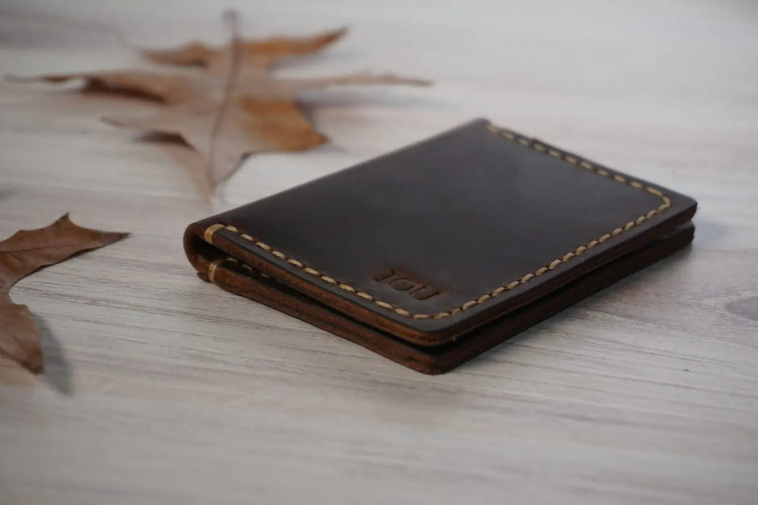 Personalised Leather Slim Card Holder Wallet - Legendary Hide