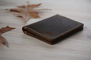 Personalised Leather Slim Card Holder Wallet - Legendary Hide