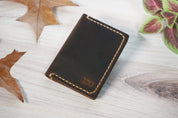 Personalised Leather Slim Card Holder Wallet - Legendary Hide