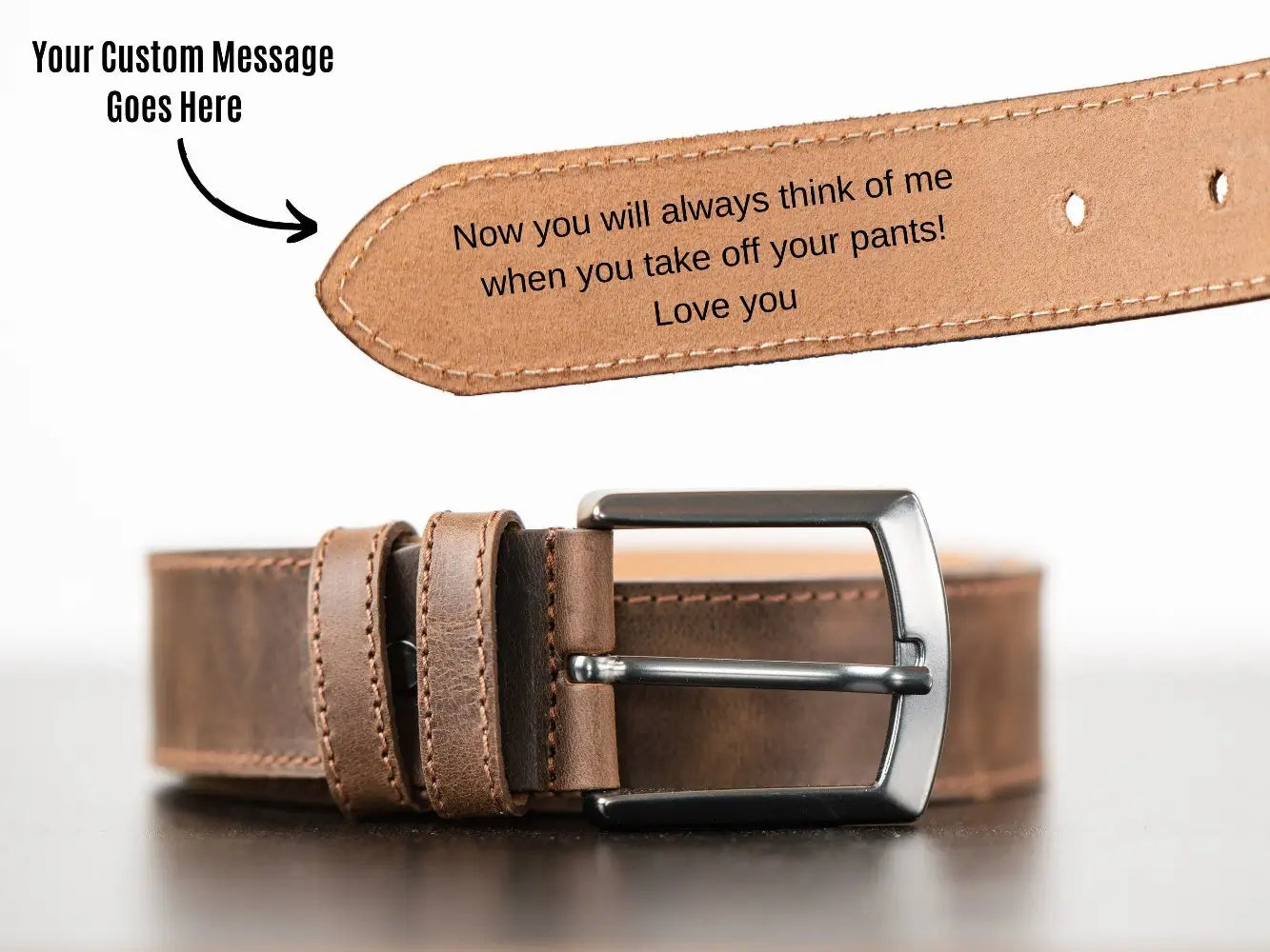 Personalized Handcrafted Genuine Leather Belt for Men - Legendary Hide