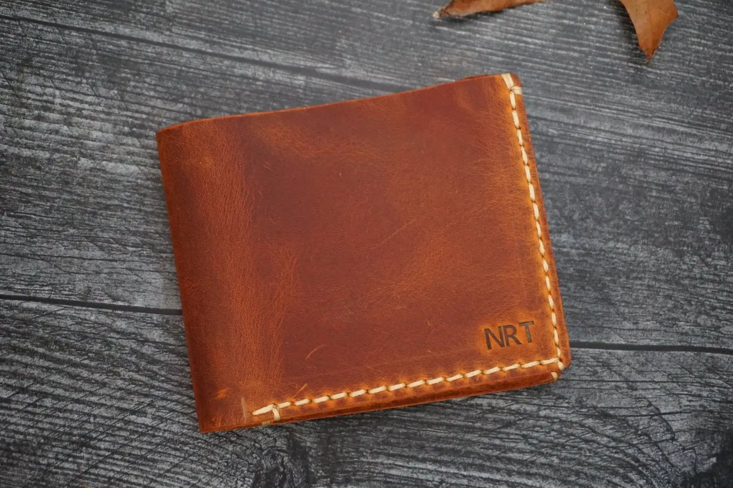 Personalized Handmade Brown Leather Wallet for Men - Legendary Hide