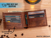 Personalized Leather Bifold Wallet for Men - Legendary Hide