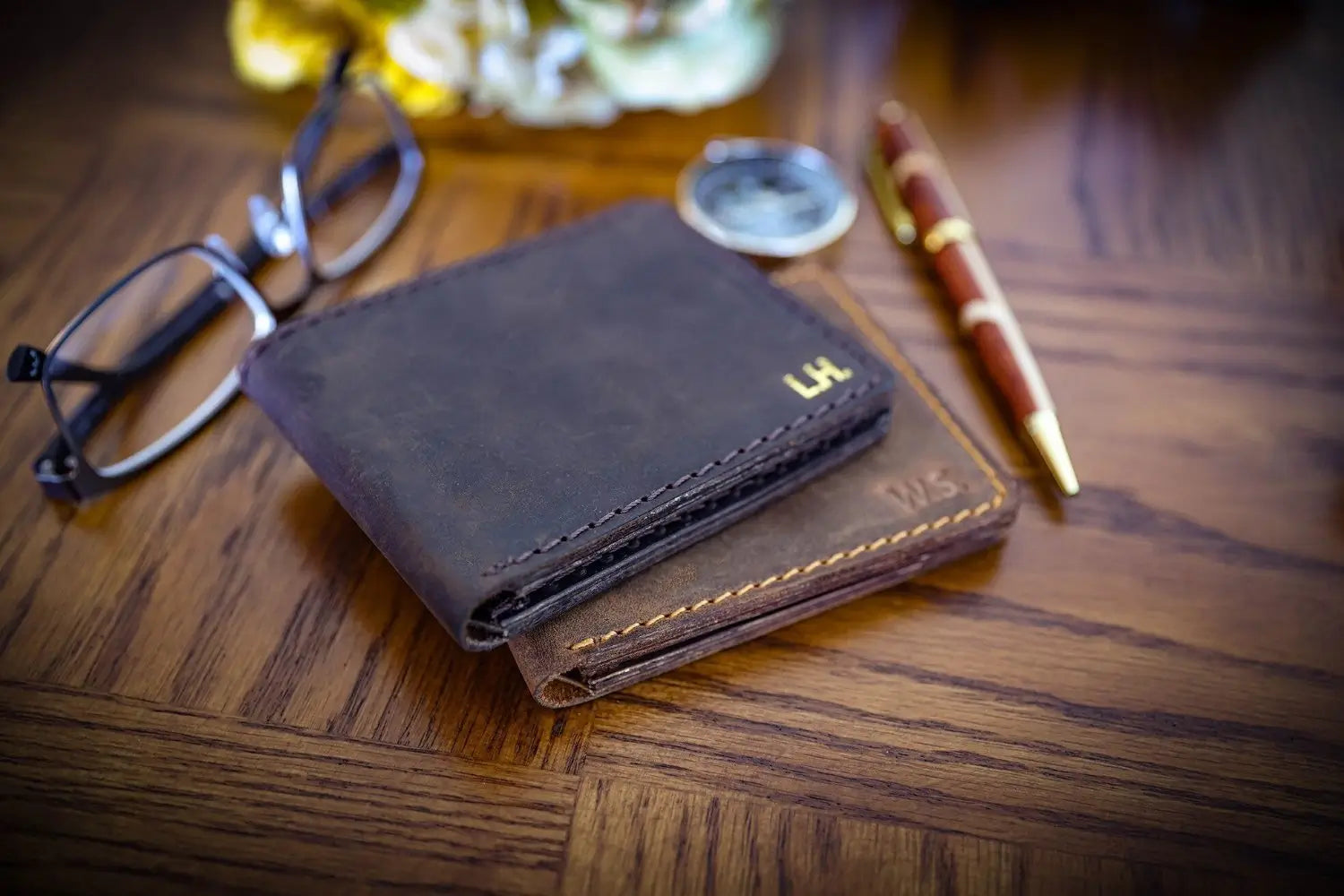 Personalized Leather Card Holder Wallet for Men - Legendary Hide