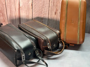 Personalized Leather Dopp Kit & Tote Bag for Women - Legendary Hide