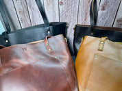 Personalized Leather Dopp Kit & Tote Bag for Women - Legendary Hide