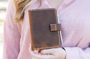 Personalized Leather Passport Cover & Travel Wallet & Notebook