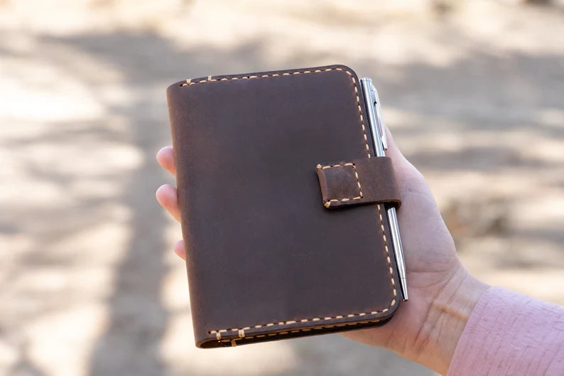 Personalized Leather Passport Cover & Travel Wallet & Notebook