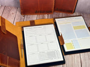 Personalized Leather Portfolio with Notepad & Planner - Legendary Hide