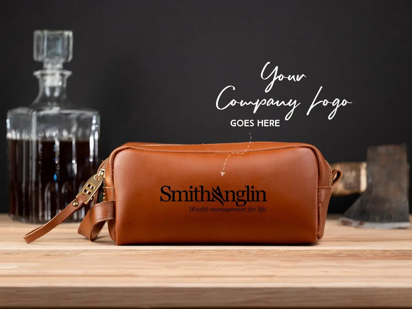 Personalized Leather Toiletry Bag for Men - Legendary Hide