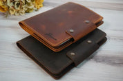 Personalized Refillable A5 Leather Planner with Pen