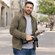 The Nomad Leather Wristlet Clutch – Minimal Zip Wallet & Travel Carry