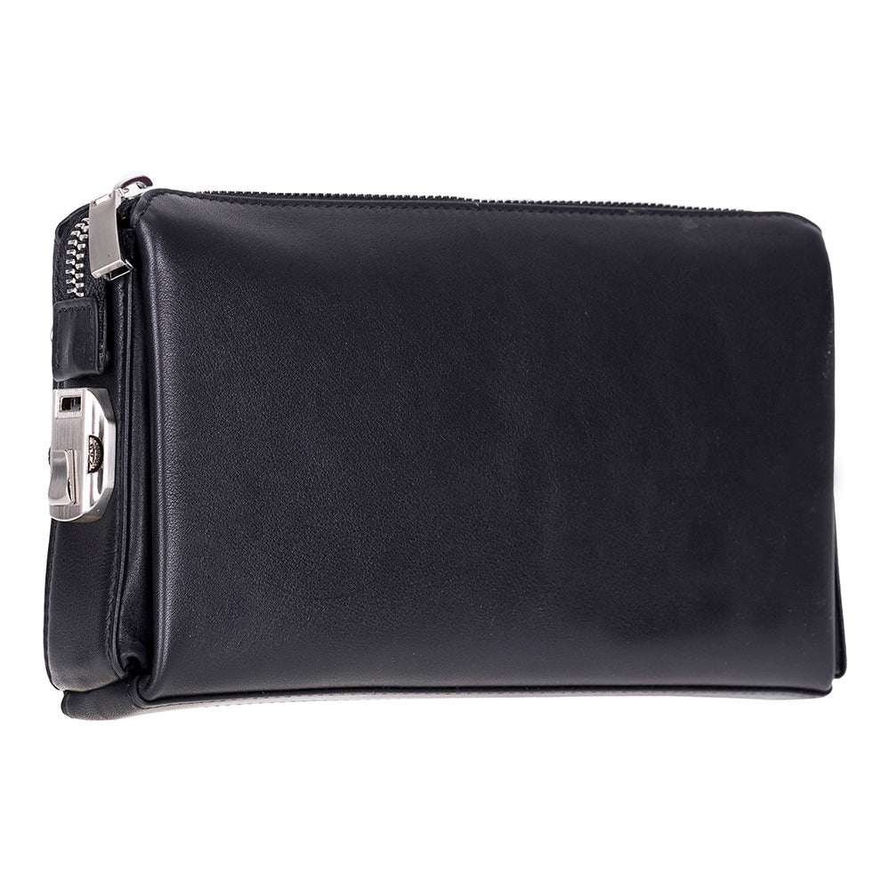 The Nomad Leather Wristlet Clutch – Minimal Zip Wallet & Travel Carry