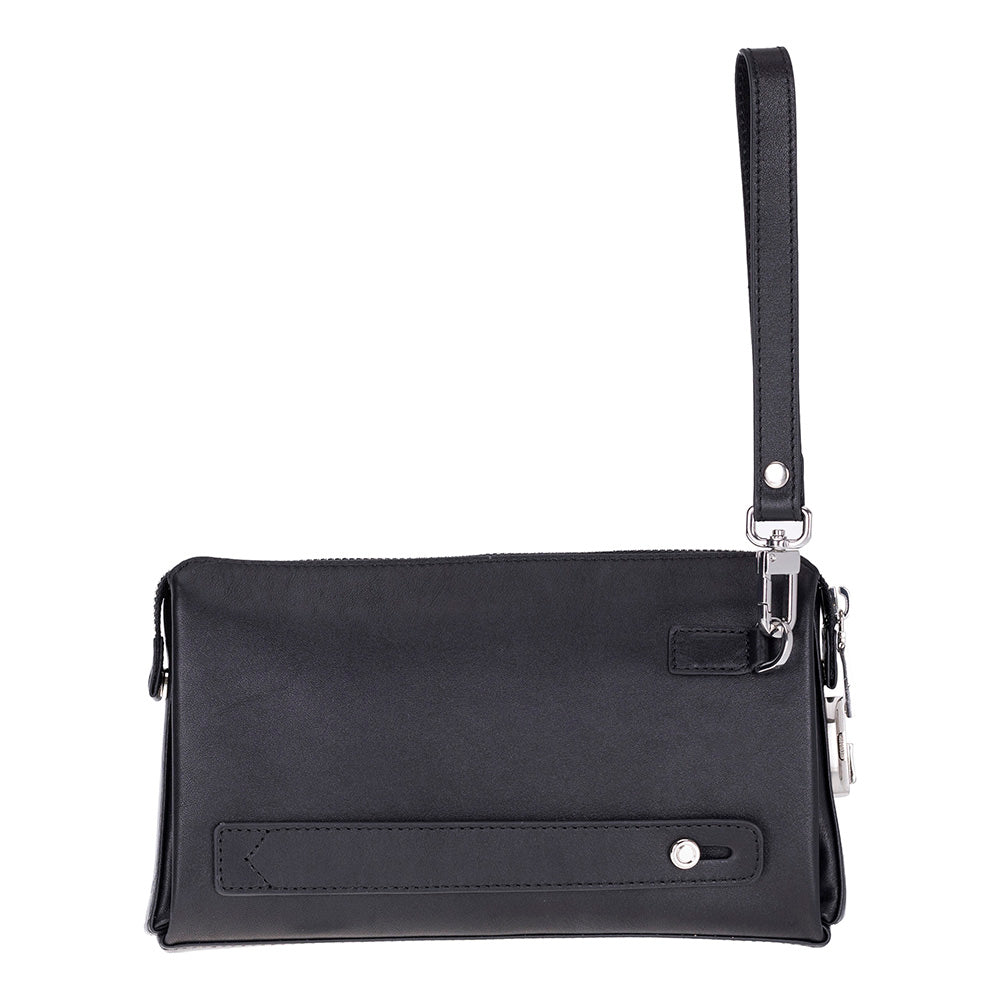 The Nomad Leather Wristlet Clutch – Minimal Zip Wallet & Travel Carry