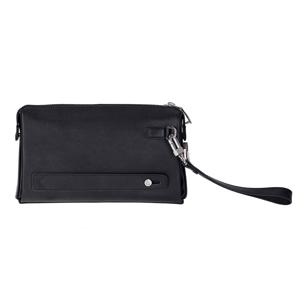 The Nomad Leather Wristlet Clutch – Minimal Zip Wallet & Travel Carry
