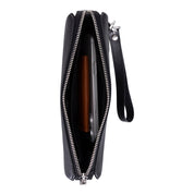 The Nomad Leather Wristlet Clutch – Minimal Zip Wallet & Travel Carry