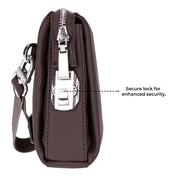 The Nomad Leather Wristlet Clutch – Minimal Zip Wallet & Travel Carry