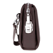 The Nomad Leather Wristlet Clutch – Minimal Zip Wallet & Travel Carry