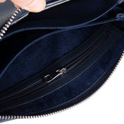 The Nomad Leather Wristlet Clutch – Minimal Zip Wallet & Travel Carry