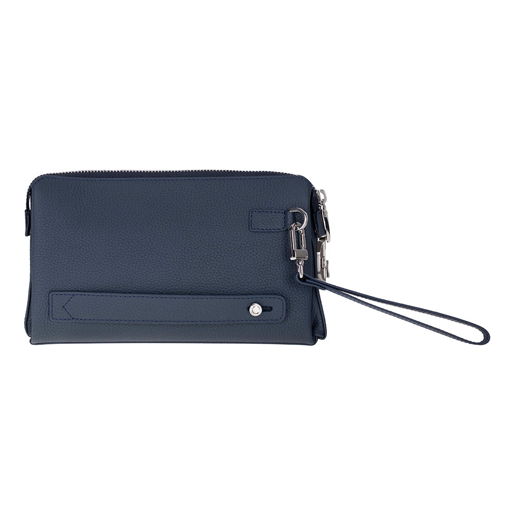 The Nomad Leather Wristlet Clutch – Minimal Zip Wallet & Travel Carry