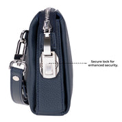 The Nomad Leather Wristlet Clutch – Minimal Zip Wallet & Travel Carry