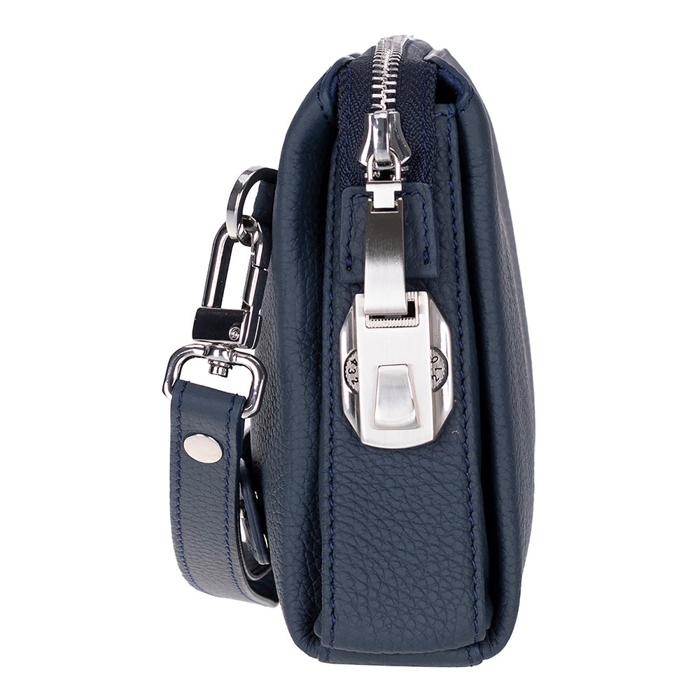 The Nomad Leather Wristlet Clutch – Minimal Zip Wallet & Travel Carry