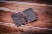 Slim Leather Card Holder Front Pocket Wallet - Legendary Hide