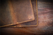 Slim Leather Card Holder Front Pocket Wallet - Legendary Hide