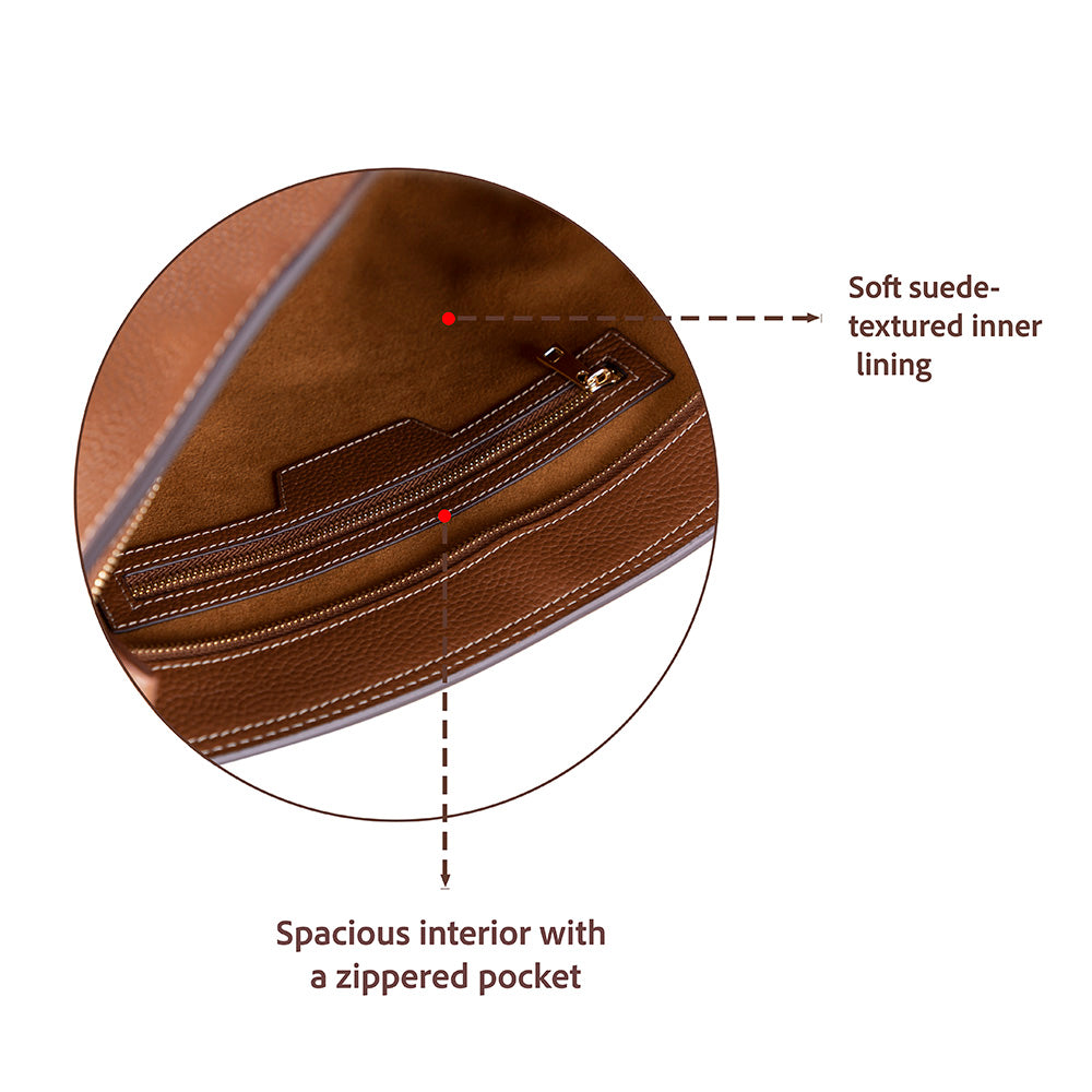 Elena Tote — Genuine Leather Shoulder Bag