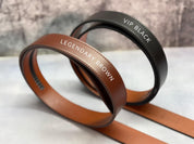 Men's Leather Belt, Personalized Groomsmen Belt, LegendaryHide PrecisionFit Leather Ratchet Belt, Unique Gift for Husband