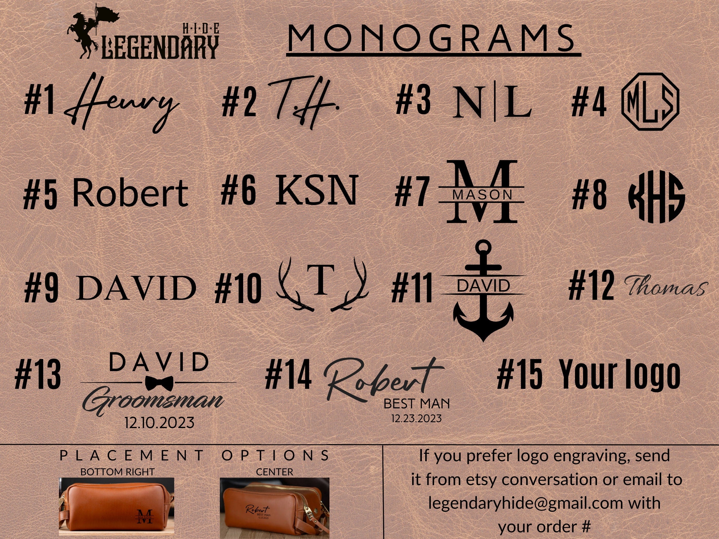 Groomsmen Gift – Personalized Leather Dopp Kit, Custom Toiletry Bag for Men, Top Grain Leather Travel Bag, Best Man Gift