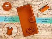 Phone 14 pro max Case, Leather Phone Wallet, MagSafe Compatible Modern Travel Phone Case, iPhone 14, 14 Pro Cover