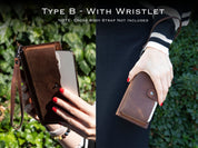 Leather Wallet with Phone Compartment, Modern Travel Accessory, Crossbody Phone Wallet, Leather Bag, Women's Purse