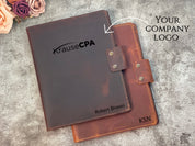 10 units Business Leather Portfolio with Logo engraving