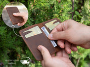 Personalized Ultra Slim Wallet, Small Front Pocket Card Holder, Leather Wallet with Minimalist Design, Modern Travel Accessory