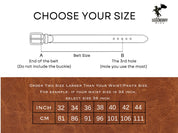 Detachable Buckle Buffalo Leather Belt – Full Grain Custom Belt for Him, Personalized Gift, 3rd Anniversary, Birthday Husband