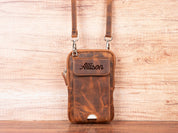 Crossbody Phone Case | Unisex Phone Wallet for Screen Size 6.5" | Leather Wallet with large size phone pocket