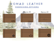 Personalized Wallet, Leather Wallet with Zipper Pouch, Everyday Wallet, Modern Travel Accessory