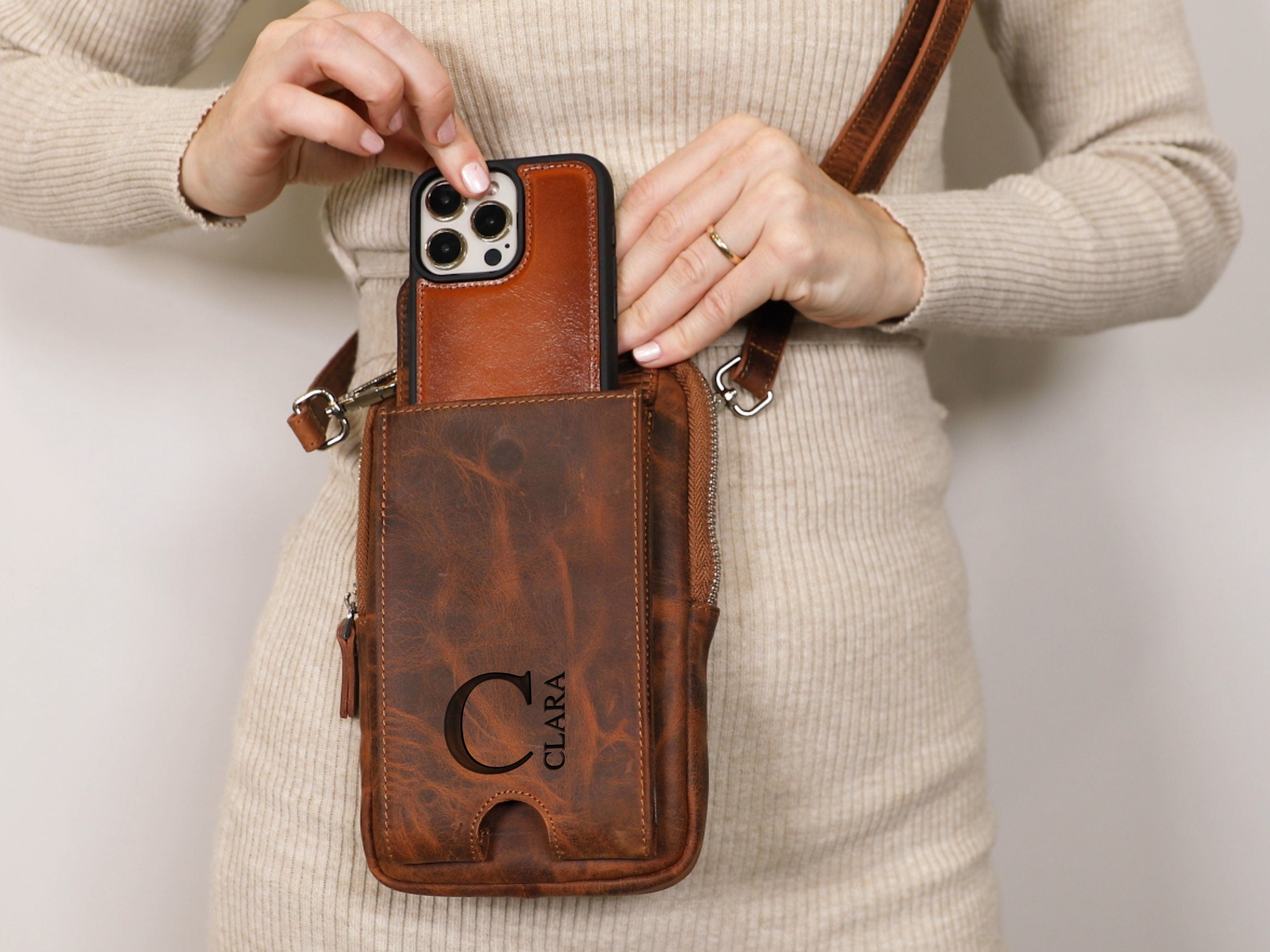 Cross Body Bag, Leather Phone Wallet, Womens Wallet, Phone Bag, Phone Holder, Anniversary Gift For Her, Minimalist Wallet, Personalized Bag