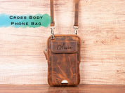 Cross Body Bag, Leather Phone Wallet, Womens Wallet, Phone Bag, Phone Holder, Anniversary Gift For Her, Minimalist Wallet, Personalized Bag