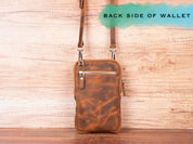 Cross Body Bag, Leather Phone Wallet, Womens Wallet, Phone Bag, Phone Holder, Anniversary Gift For Her, Minimalist Wallet, Personalized Bag