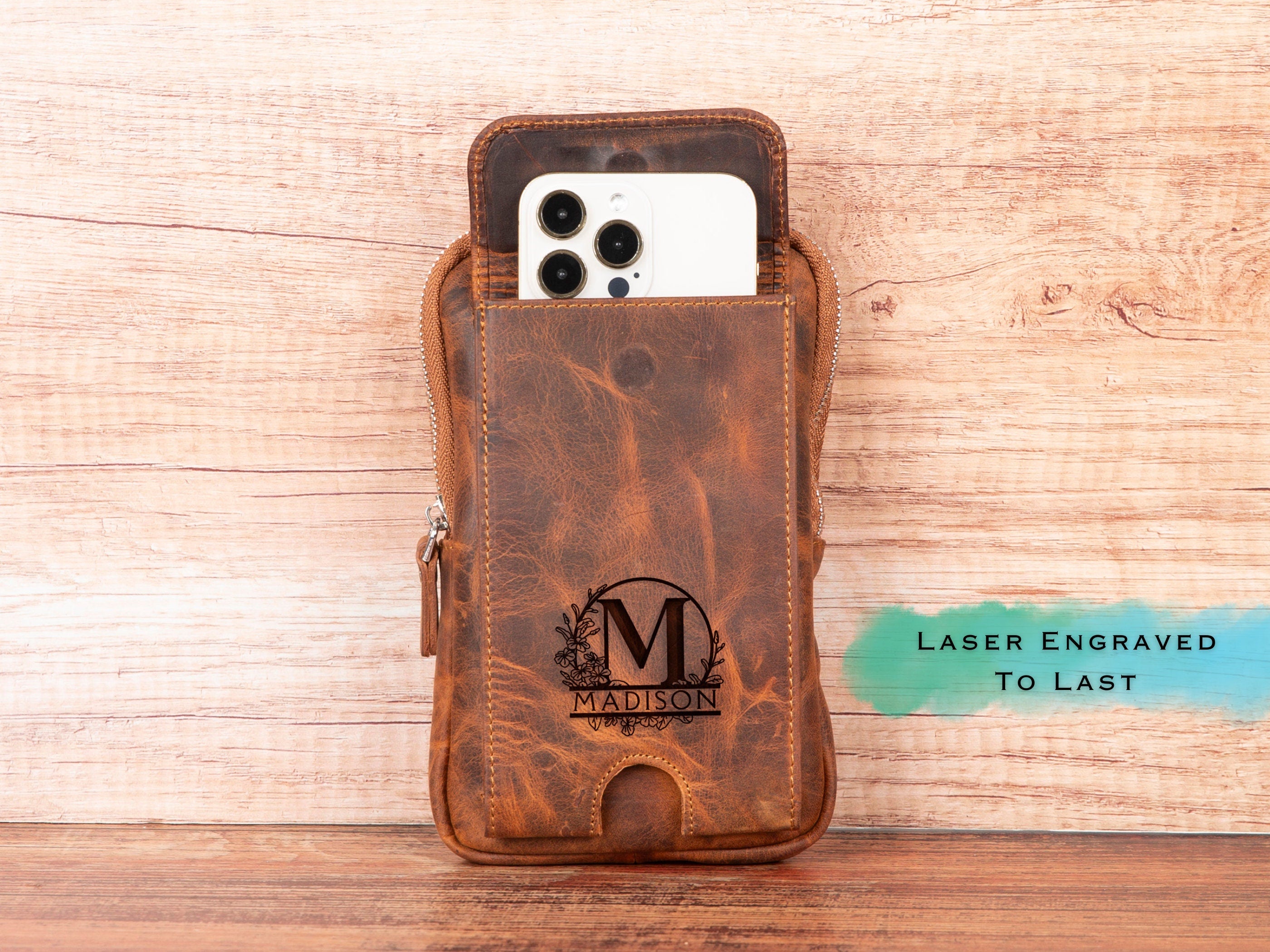 Cross Body Bag, Leather Phone Wallet, Womens Wallet, Phone Bag, Phone Holder, Anniversary Gift For Her, Minimalist Wallet, Personalized Bag